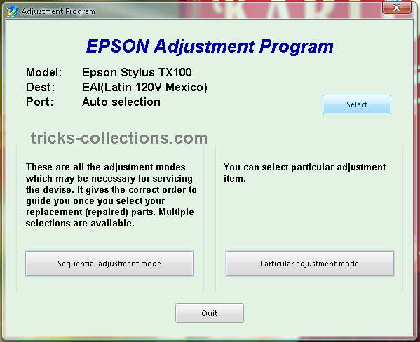 EPSON Adjustment Program R330